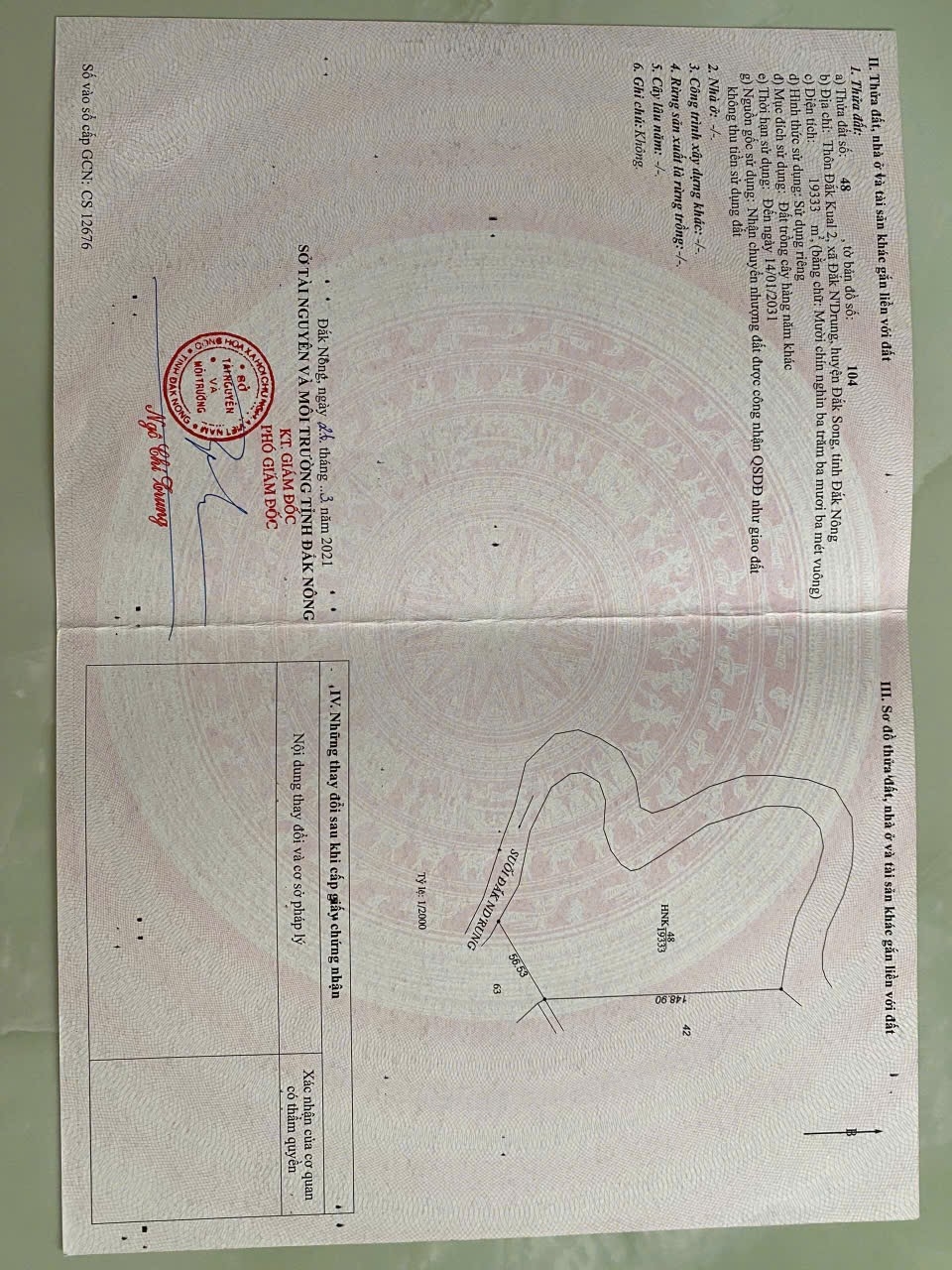 Bán 10.5 Ha Đất Bazan Nông Nghiệp Công Nghệ Cao Tại Đắk N Drung, Đắk Song, Đắk Nông - Giá 15 Tỷ